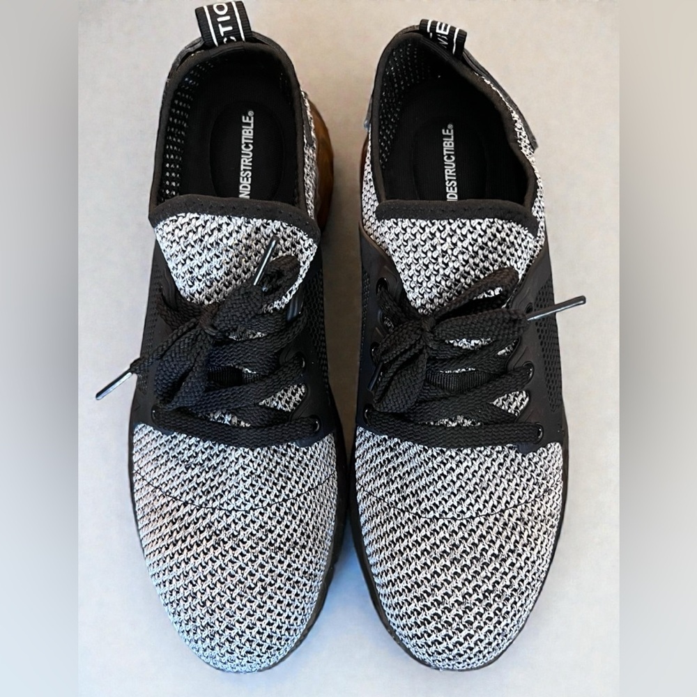 Indestructible Black and White Men's Sneakers